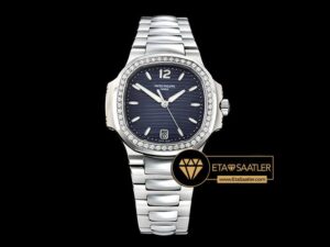 PP0271C - Patek Nautilus 33mm Diam SSSS Blue PF Miyota 9015 - 11.jpg